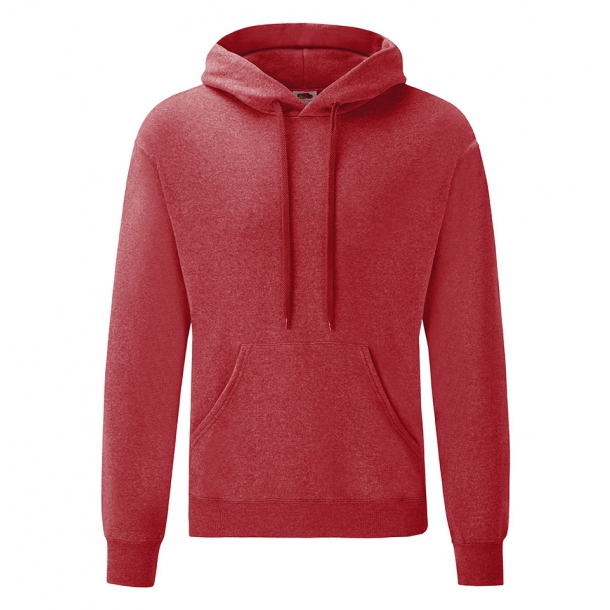 Hooded Sweat 60/40 Heather Red L