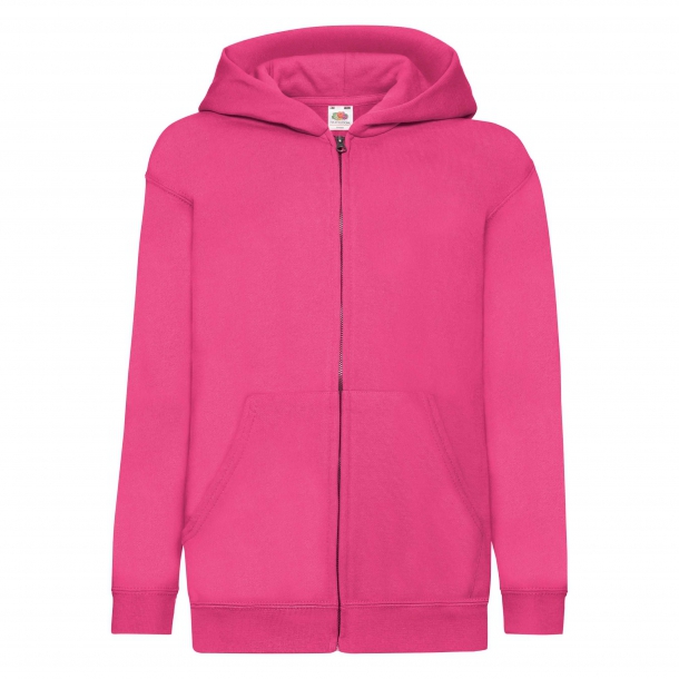 Kids Zip T. Hooded Sweat 80/20 Fuchsia 5-6(116) - Fuchsia