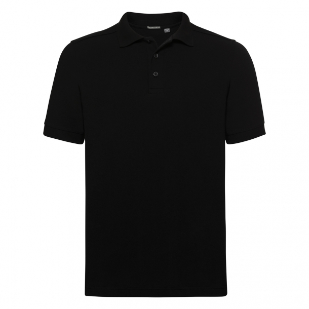 Mens Tailored Stretch Polo Black S