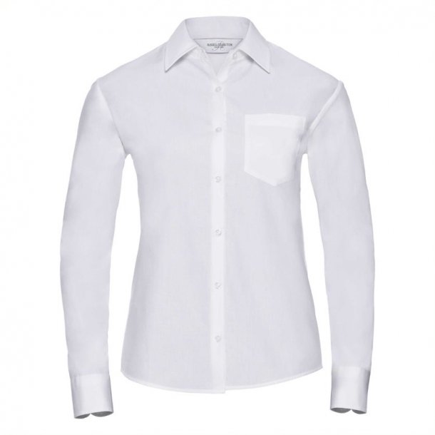 Woman LS PureCotton E Care Poplin Shirt White 3XL