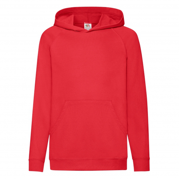 Kids Lightweight Hooded Sweat Red 14-15 (164) - Red