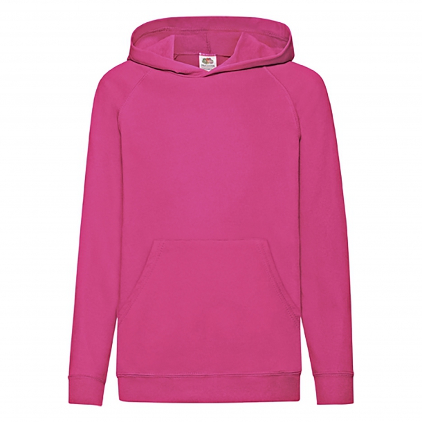 Kids Lightweight Hooded Sweat Fuchsia 9-11(140)