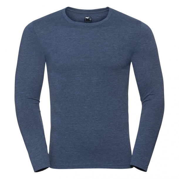 Mens L/S HD Tee Bright Navy Marl S