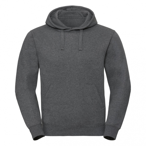 Mens Authentic Mlng Hooded Sweat 77/23 Carbon S - Carbon melange