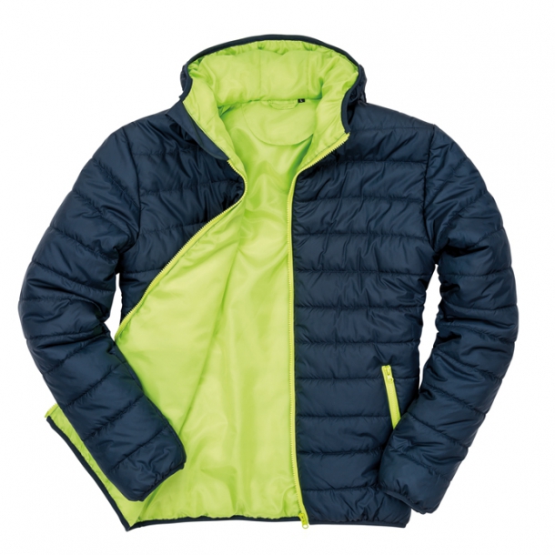 Soft Padded Jacket Navy/Lime L
