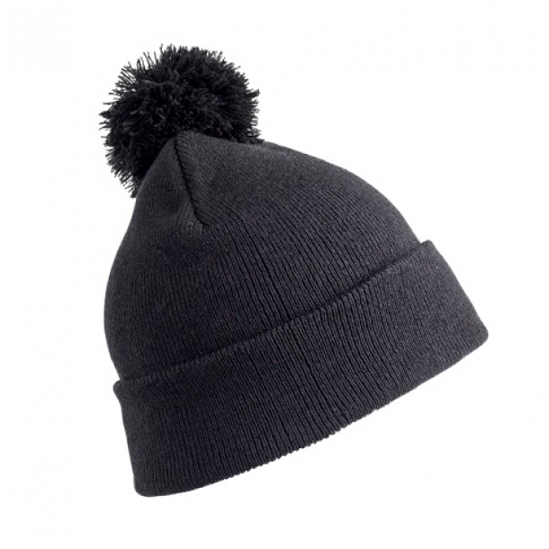 Pom Pom Beanie Black - black