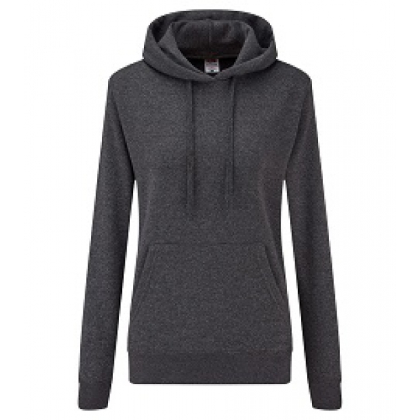 Lady-Fit Hooded Sweat 60/40 Dark Heather Grey L