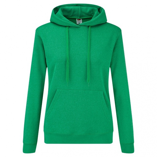 Lady-Fit Hooded Sweat 60/40 Heather Green 2XL