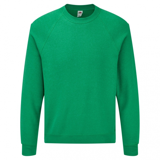 Raglan Sweat 60/40 Heather Green L