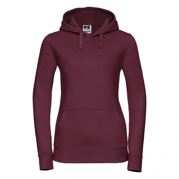 Ladies Authentic Hooded Sweat 80/20 Burgundy L