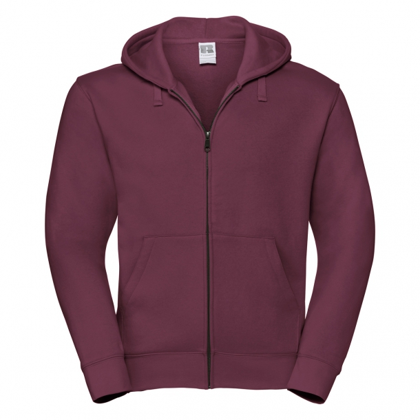 Adults Zip Hooded Sweat 80/20 Burgundy L