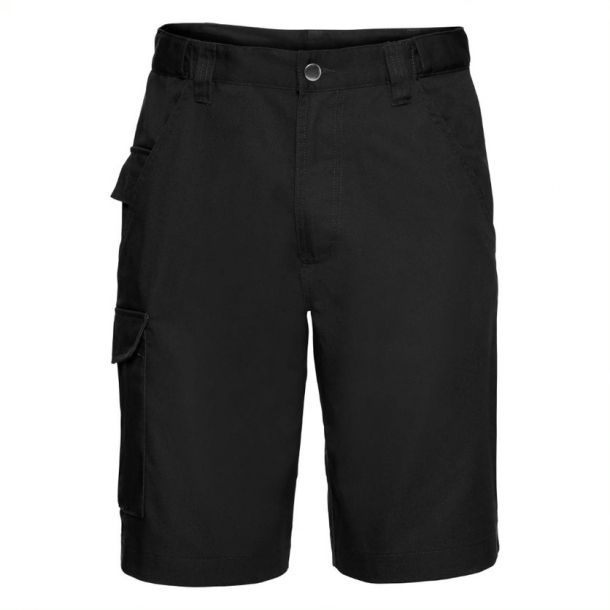 Adults’ Polycotton Twill Shorts Black 48