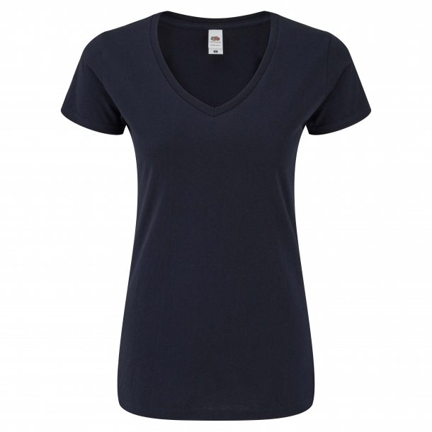Ladies Iconic 150 V-Neck T Deep Navy XL