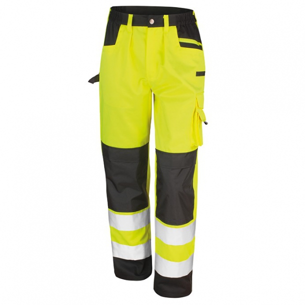 Safety Cargo Trousers Fluorescent Yellow 4XL