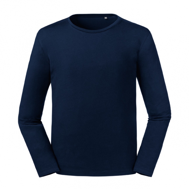 Mens Pure Organic L/S French Navy S