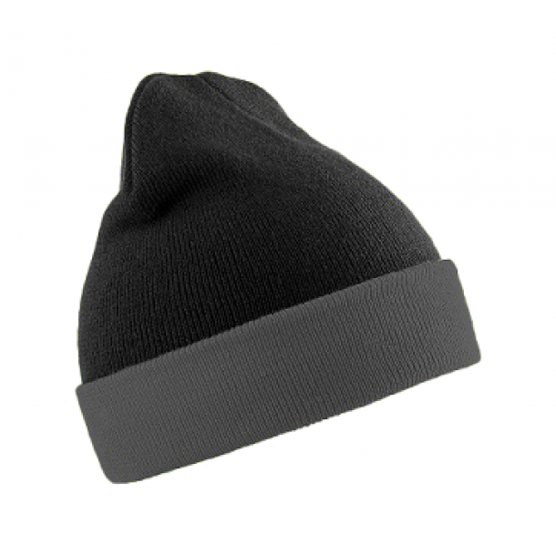 Recycled Compass Beanie Black/Grey