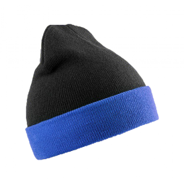Recycled Compass Beanie Black/Royal