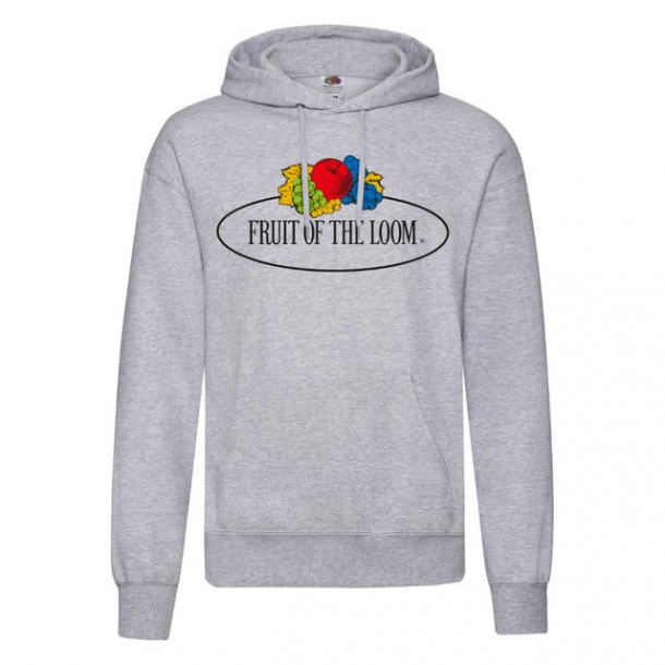 Vintage Hooded Sweat Heather Grey S