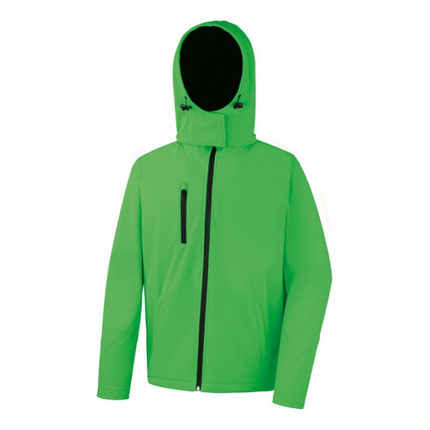 Hooded Softshell Jacket Viv.Green/Black 2XL