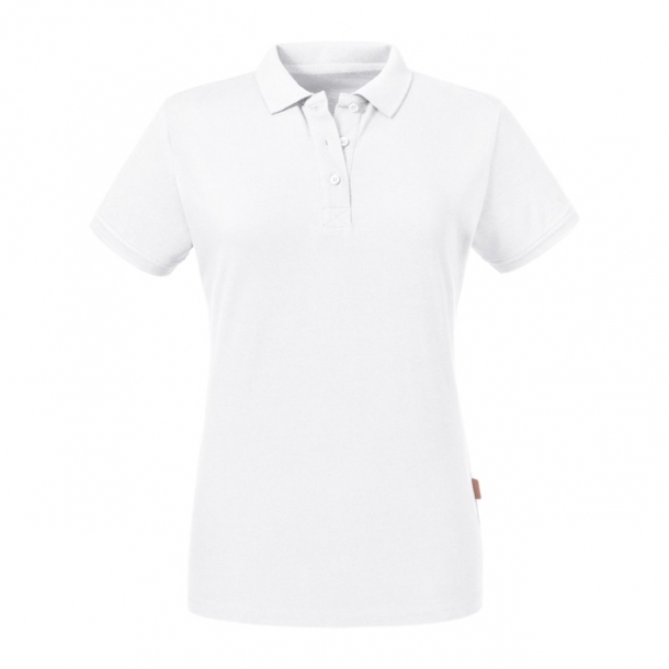 Ladies Pure Organic Polo White L
