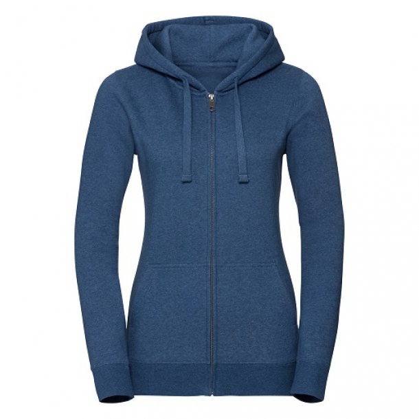 Ladies Auth Melange Zi Hood Sweat 80/20 Ocean M