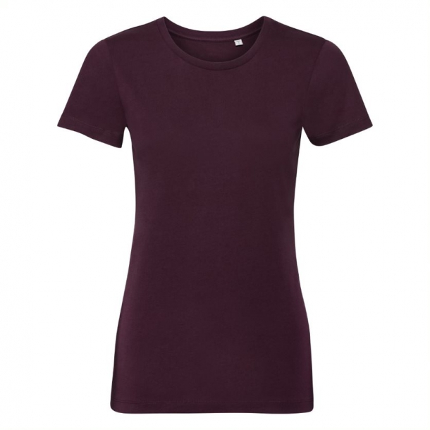 Ladies Authentic Tee Pure Organic Burgundy XS