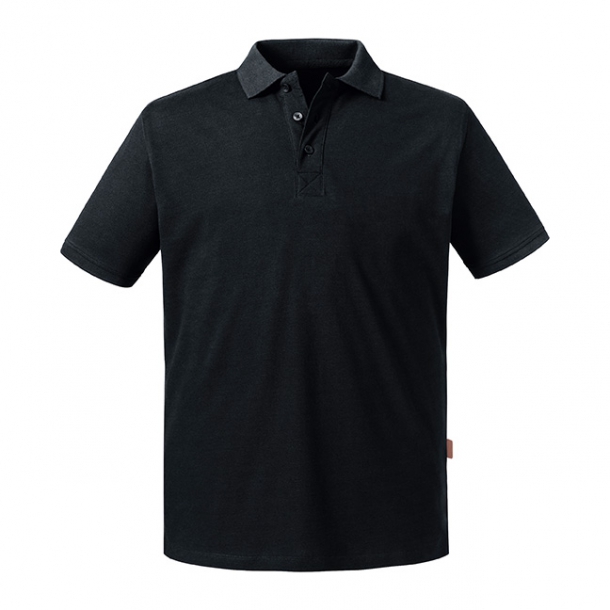 Mens Pure Organic Polo Black 2XL