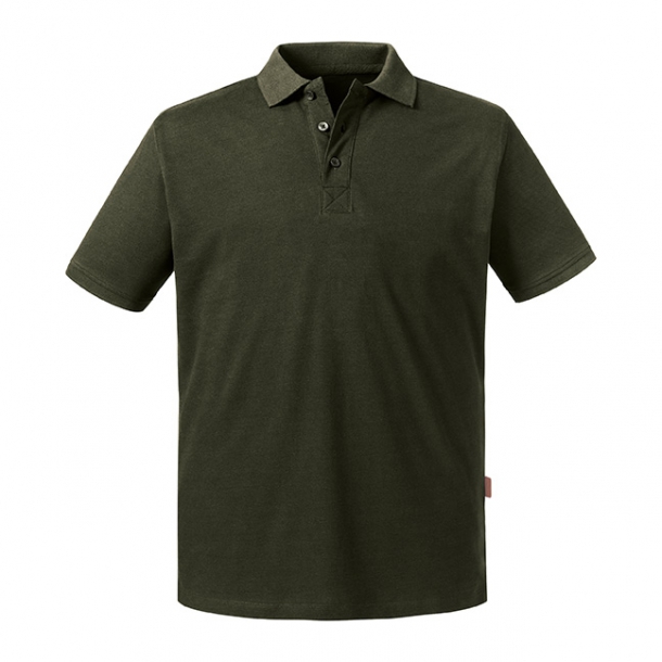 Mens Pure Organic Polo Dark Olive L