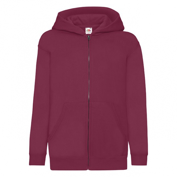Kids Zip T. Hooded Sweat 80/20 Burgundy 5-6 (116)