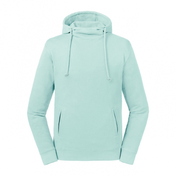 Adults Pure Organic Hooded Sweat Aqua S