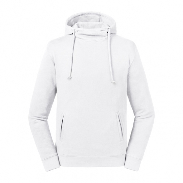 Adults Pure Organic Hooded Sweat White L