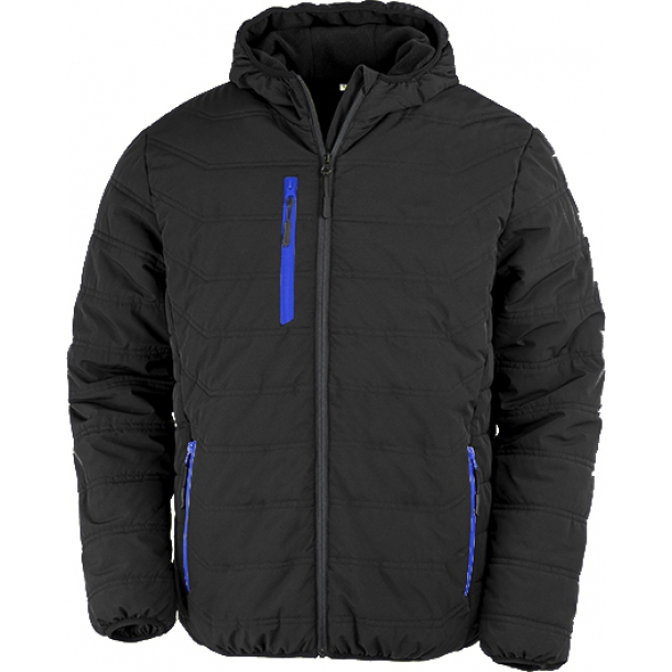 Black Compass Padded Winter Jacket Black/Royal M