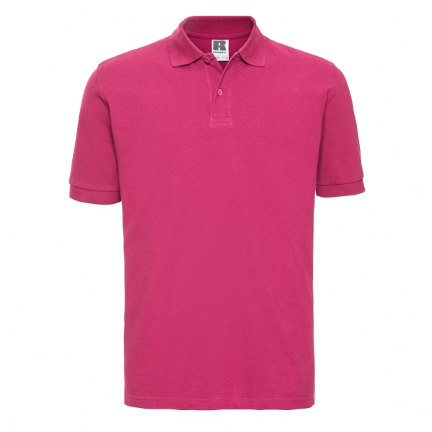 Mens Classic Cotton Polo Fuchsia L
