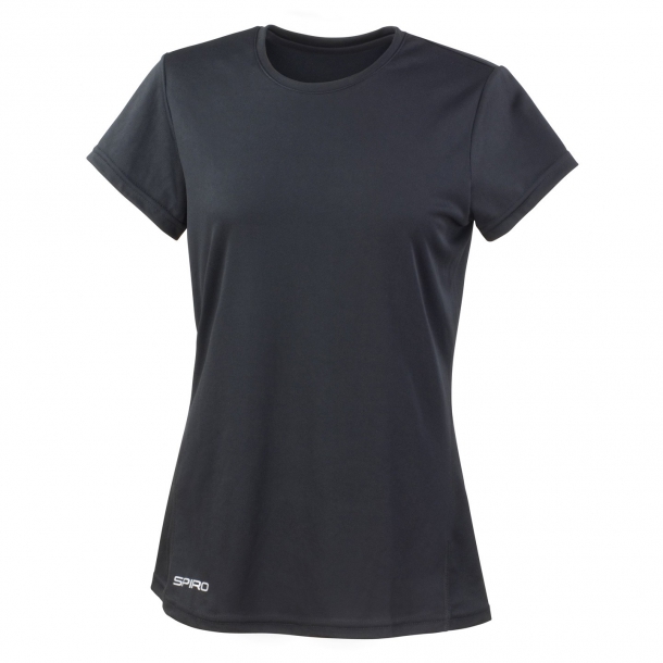 Ladies Quick Dry Performance S/S Black S