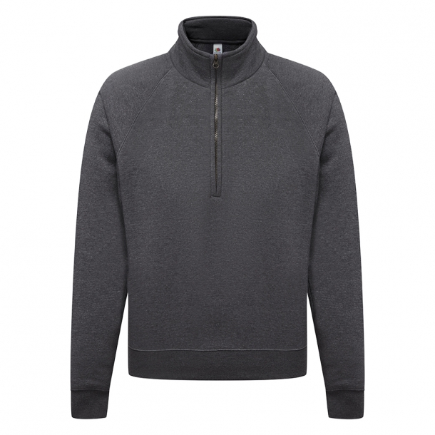 Zip-Neck Sweat 70/30 Dark Heather Grey 2XL