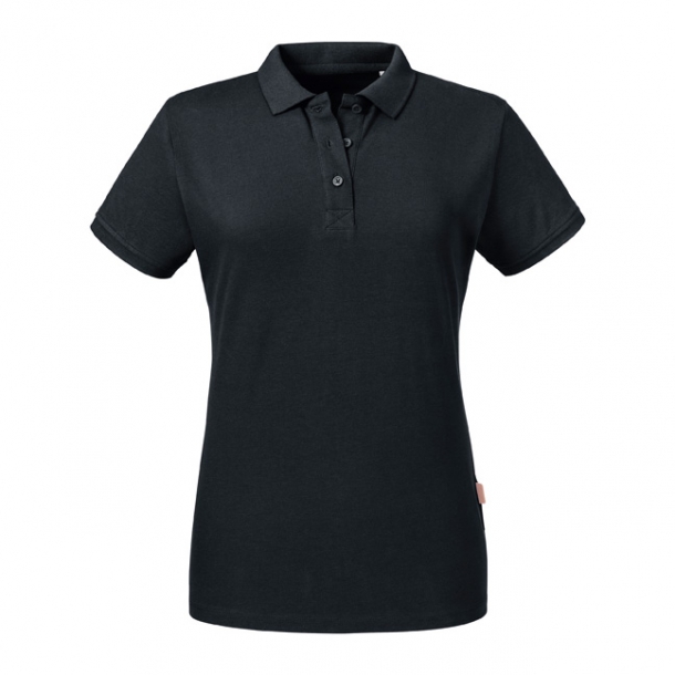 Ladies Pure Organic Polo Black S