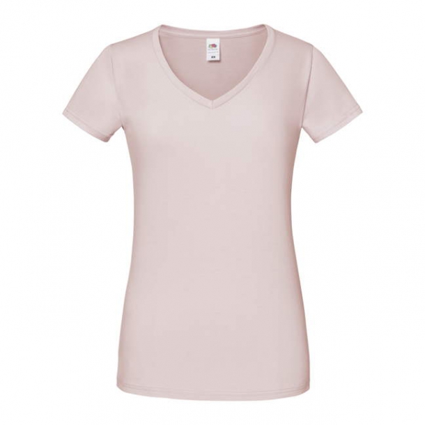 Ladies Iconic 150 V-Neck T Powder Rose XS