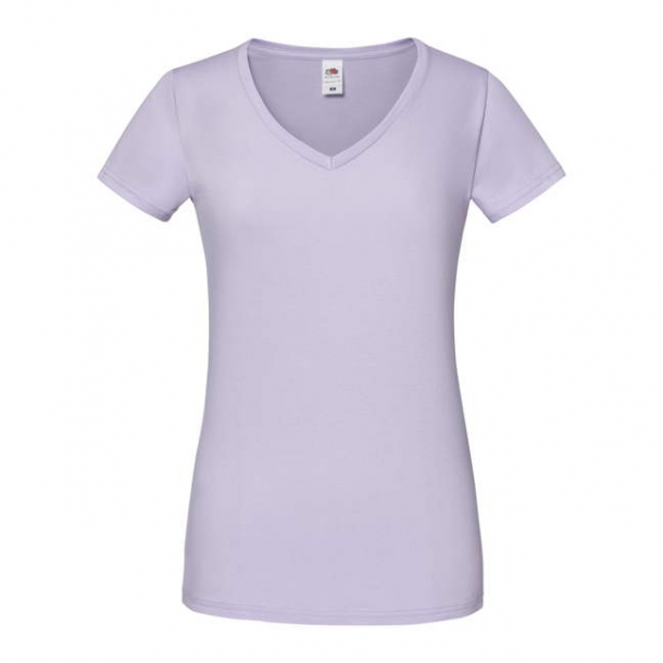 Ladies Iconic 150 V-Neck T Soft Lavender XL