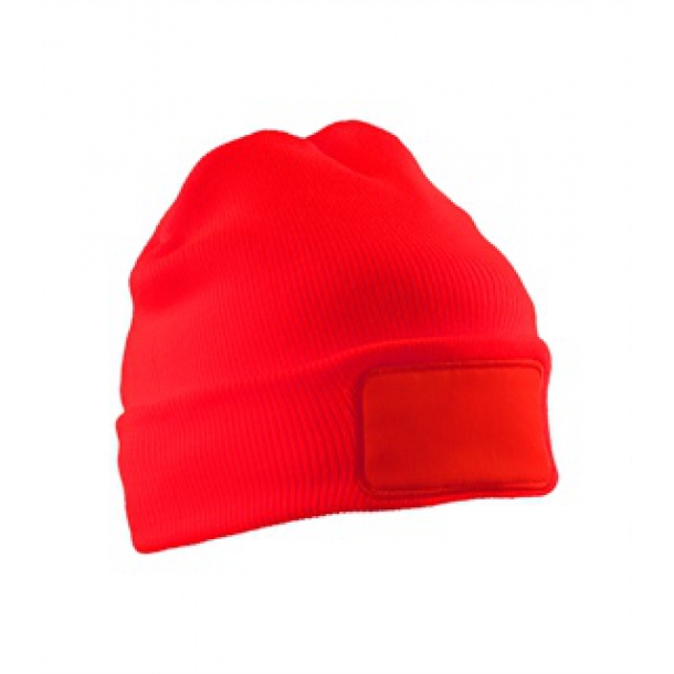 RECYCLED PRINTERS THINSULATE BEANIE RED 