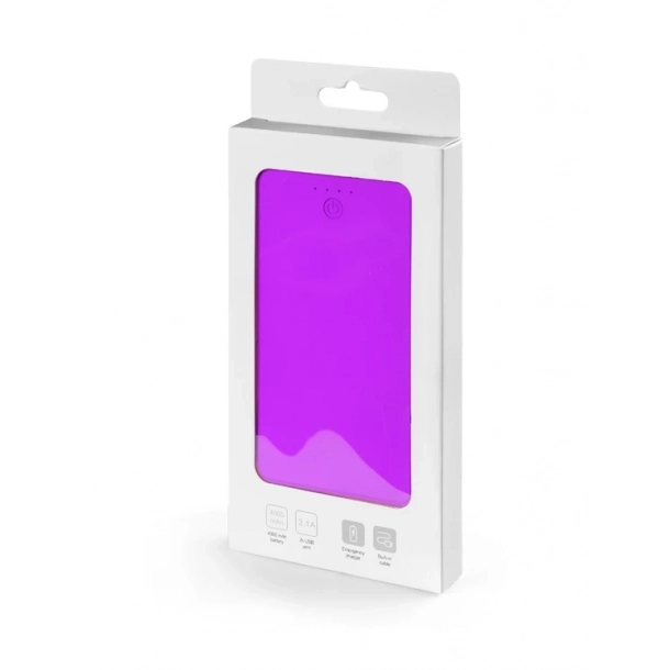 Powerbank VIVID 4000 mAh - Fioletowy