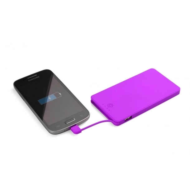 Powerbank VIVID 4000 mAh - Fioletowy