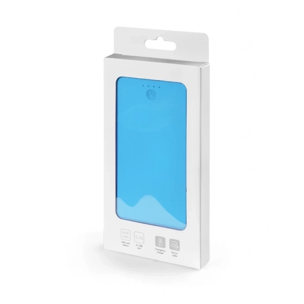Power bank VIVID 4000 mAh - Błękitny