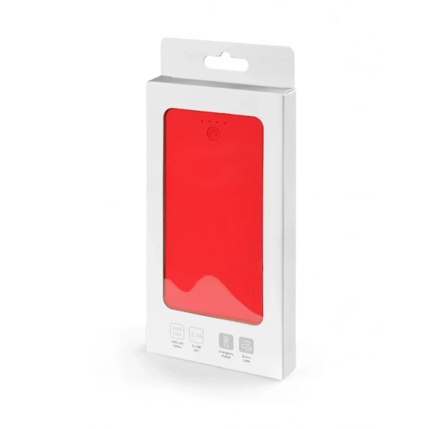 Power bank VIVID 4000 mAh - Czerwony