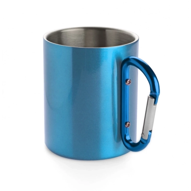 Kubek z karabińczykiem CAMP - Niebieski