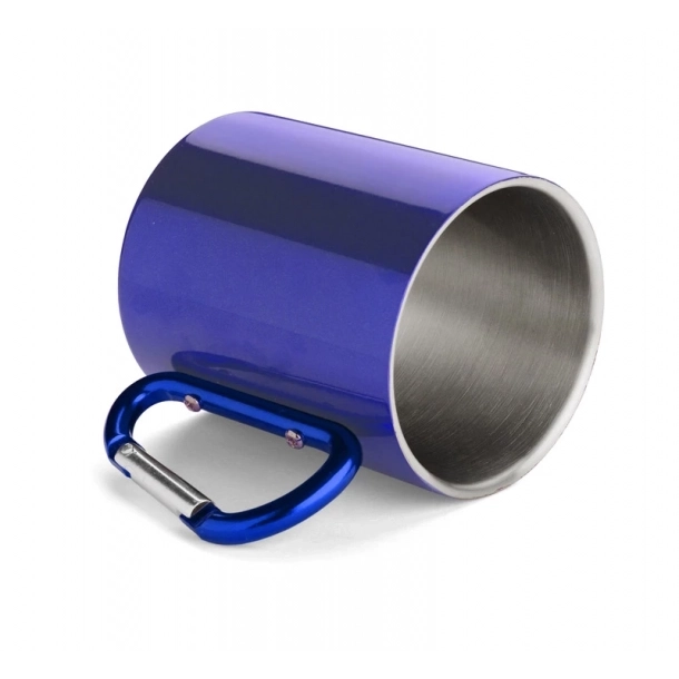 Kubek z karabińczykiem CAMP - Niebieski