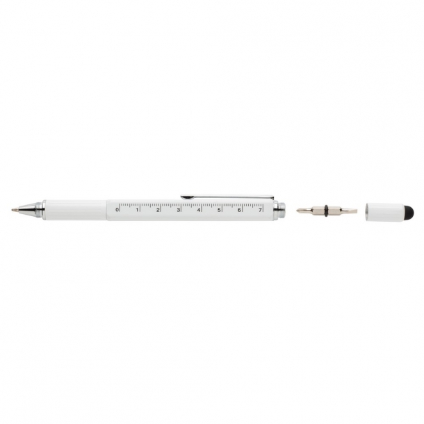 Długopis wielofunkcyjny, linijka, poziomica, śrubokręt, touch pen