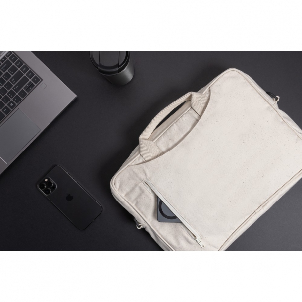 Torba na laptopa 15,4' AWARE™ Laluka, bawełna z recyklingu