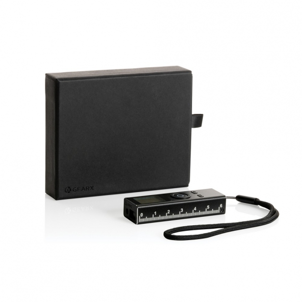 Dalmierz laserowy 30m Gear X, aluminium z recyklingu