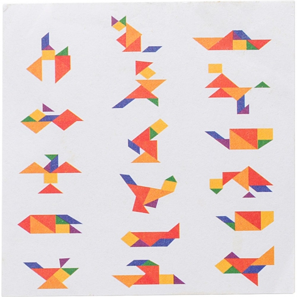 Puzzle tangram, 7 el.