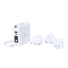 Adapter podróżny, bezprzewodowy power bank 10000 mAh, ładowarka bezprzewodowa 15W